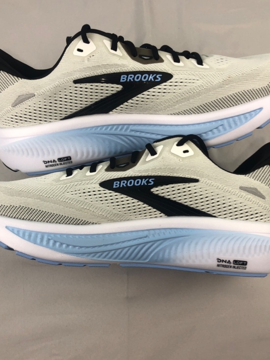 NIB Brooks Ghost 18 Wh/Blk/Open Air Mens Sneakers 110493-1D-172 Size 14D main image 7
